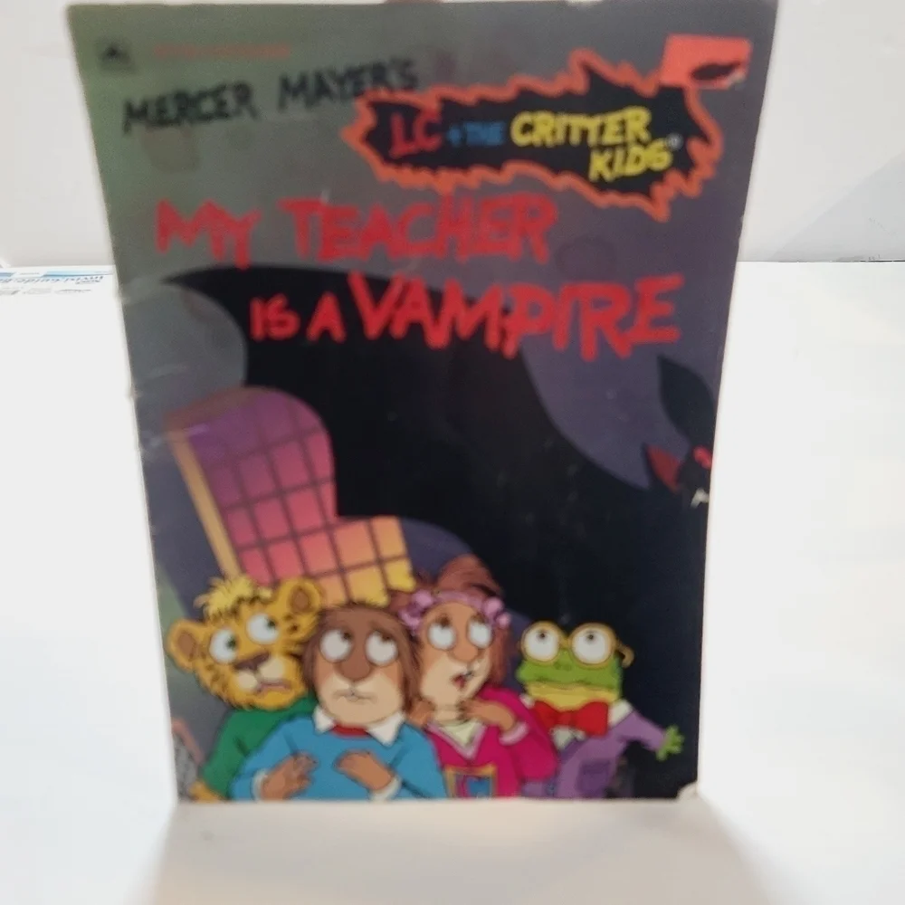 Vintage 1994 My Teacher is a Vampire LC + the Critter Kids Halloween Book